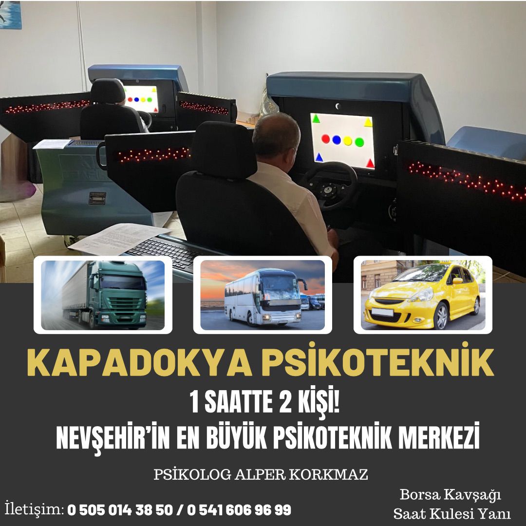 Nevşehir Psikoteknik Testi